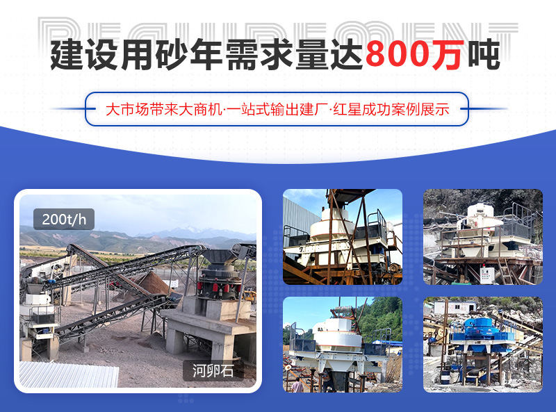 河卵石制砂項目成功案例，可提供參觀現場